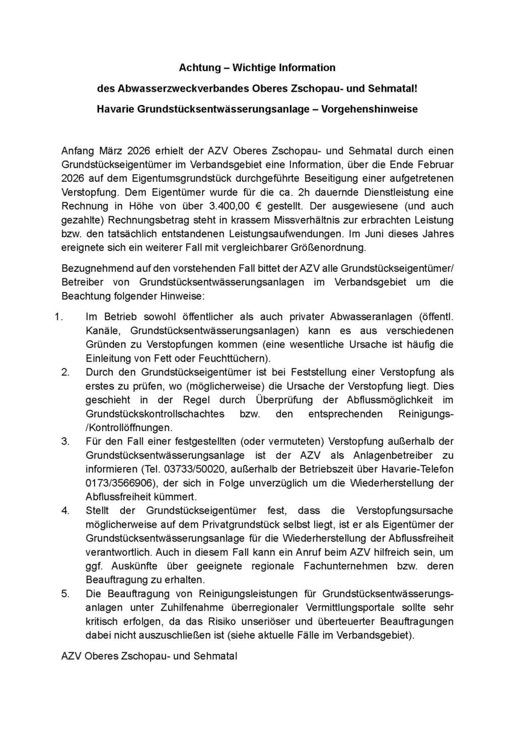 AZV_Havariefälle_Grundstücksentwässerungsanlagen